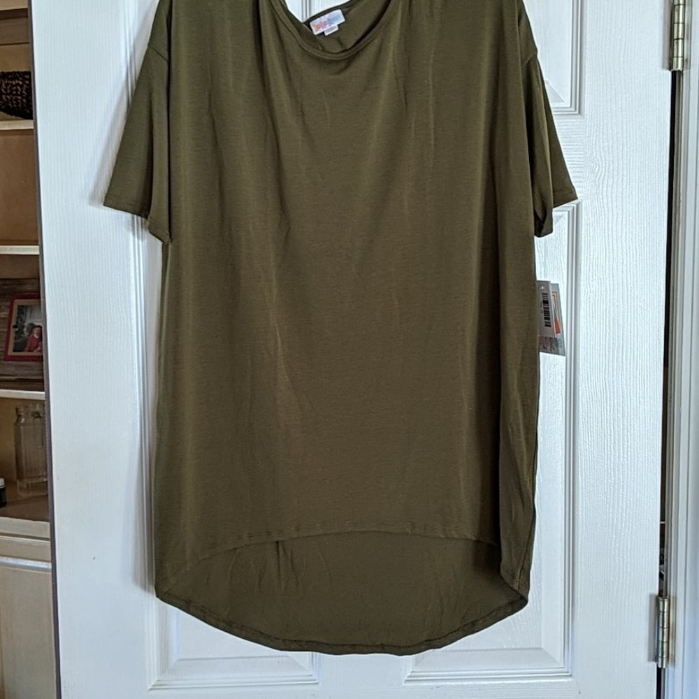 Lularoe xs Olive green Irma NWT